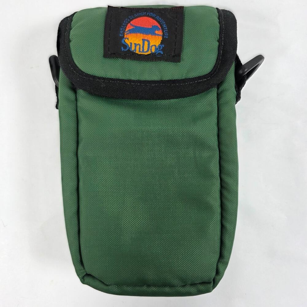 SUNDOG Soft Camera Bag Case Green Small W/Drawstring Made in USA No strap